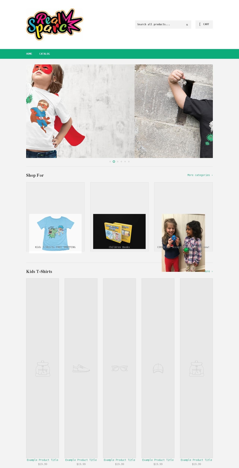 realsparc.com shopify website screenshot