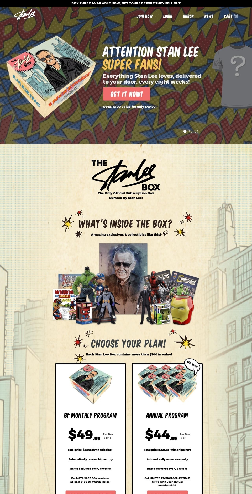 realstanlee.com shopify website screenshot