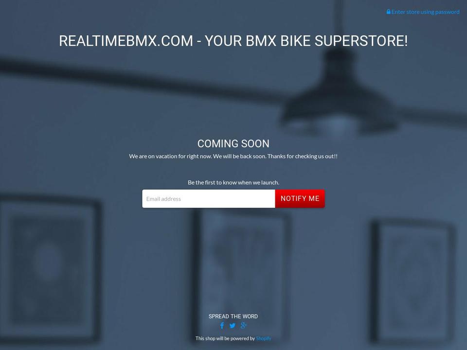realtimebmx.com — Shopify storefront screenshot