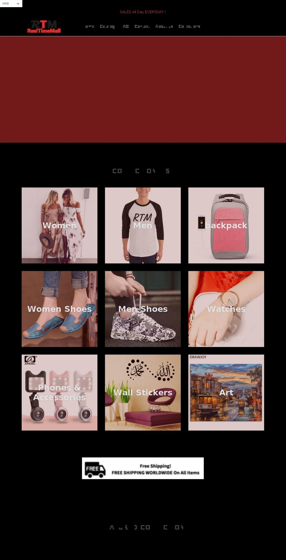 realtimemall.com — Shopify storefront screenshot