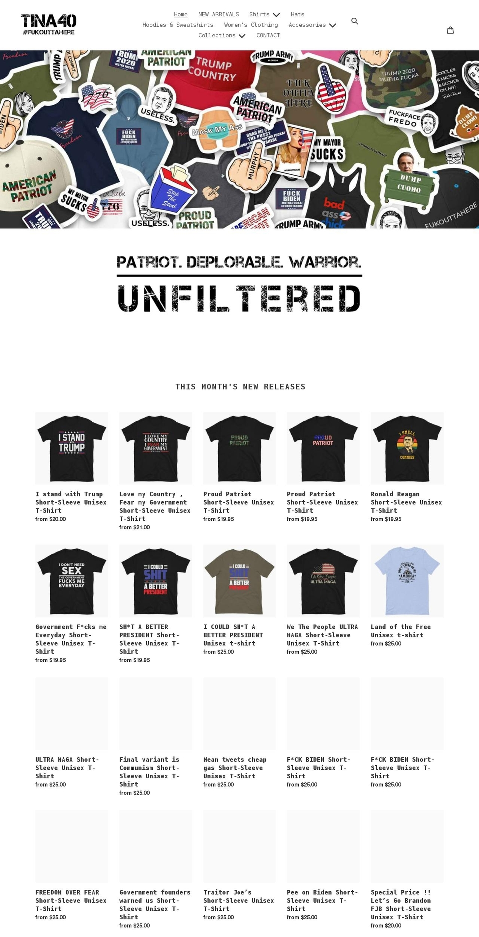 realtina40.com shopify website screenshot