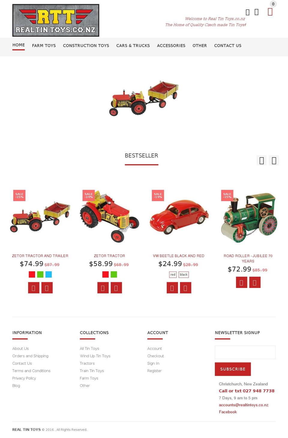 realtintoys.co.nz shopify website screenshot