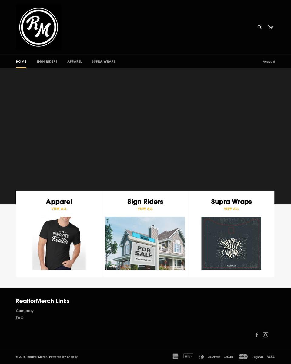 Gecko  upload me Shopify theme site example realtormerch.com