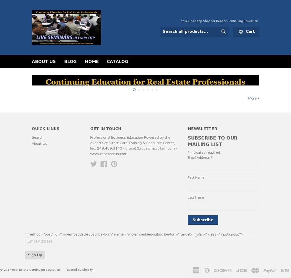 realtorusaceus.com shopify website screenshot