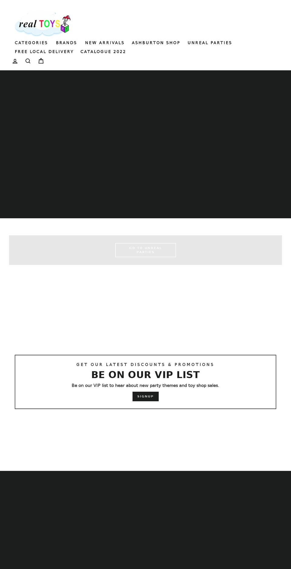 realtoys.com.au shopify website screenshot