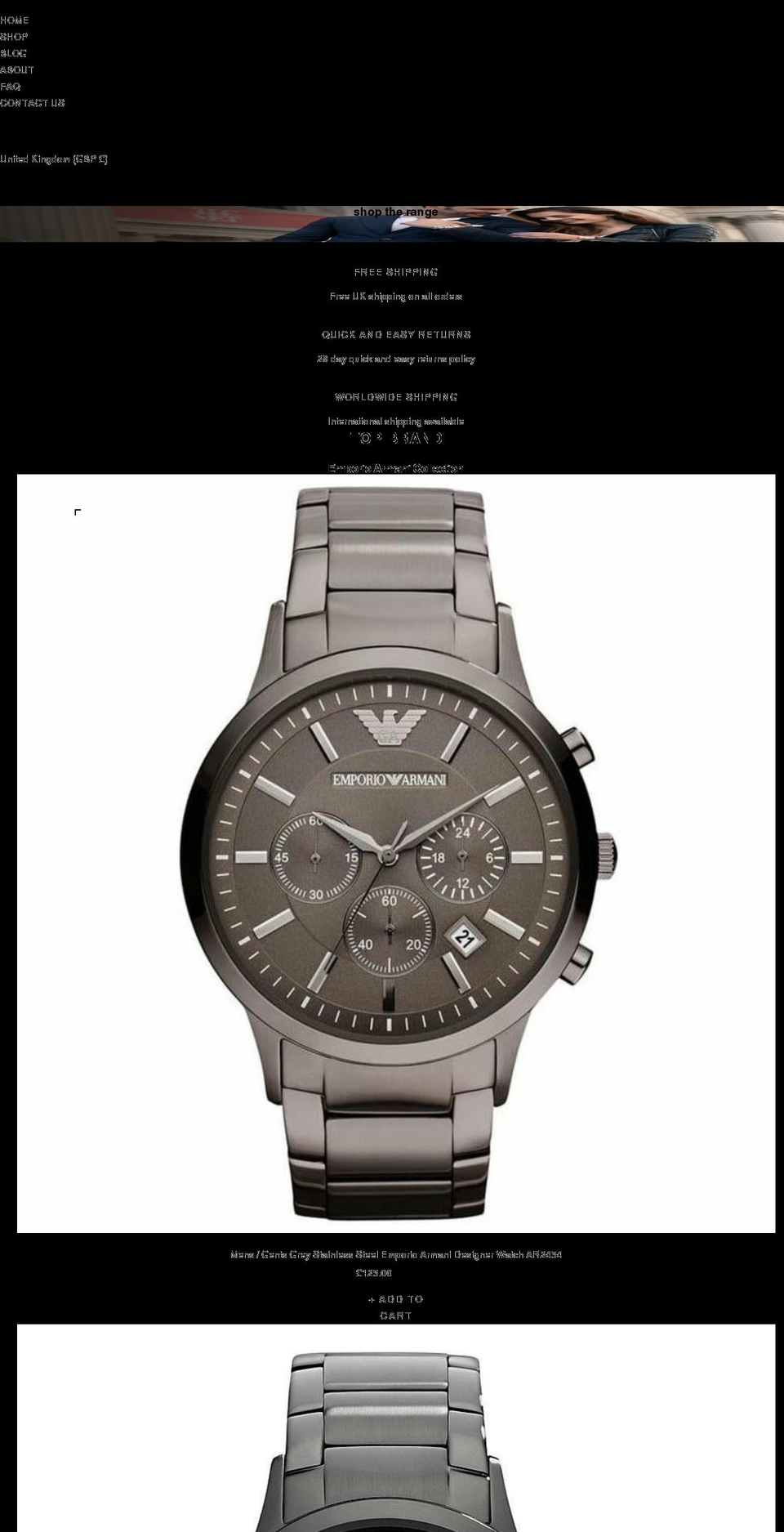 realwatchcompany.com shopify website screenshot