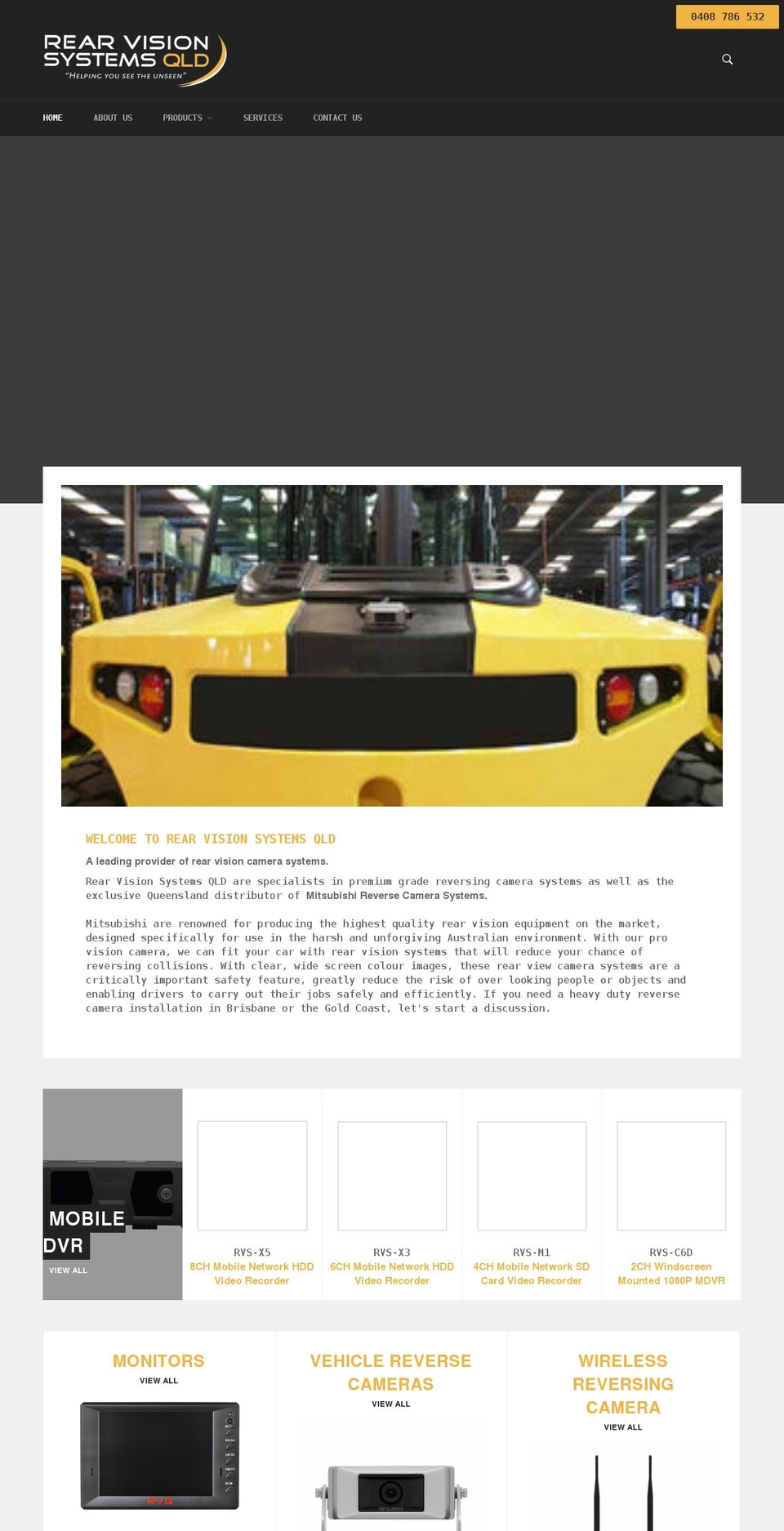 rearvisionsystemsqld.com.au shopify website screenshot