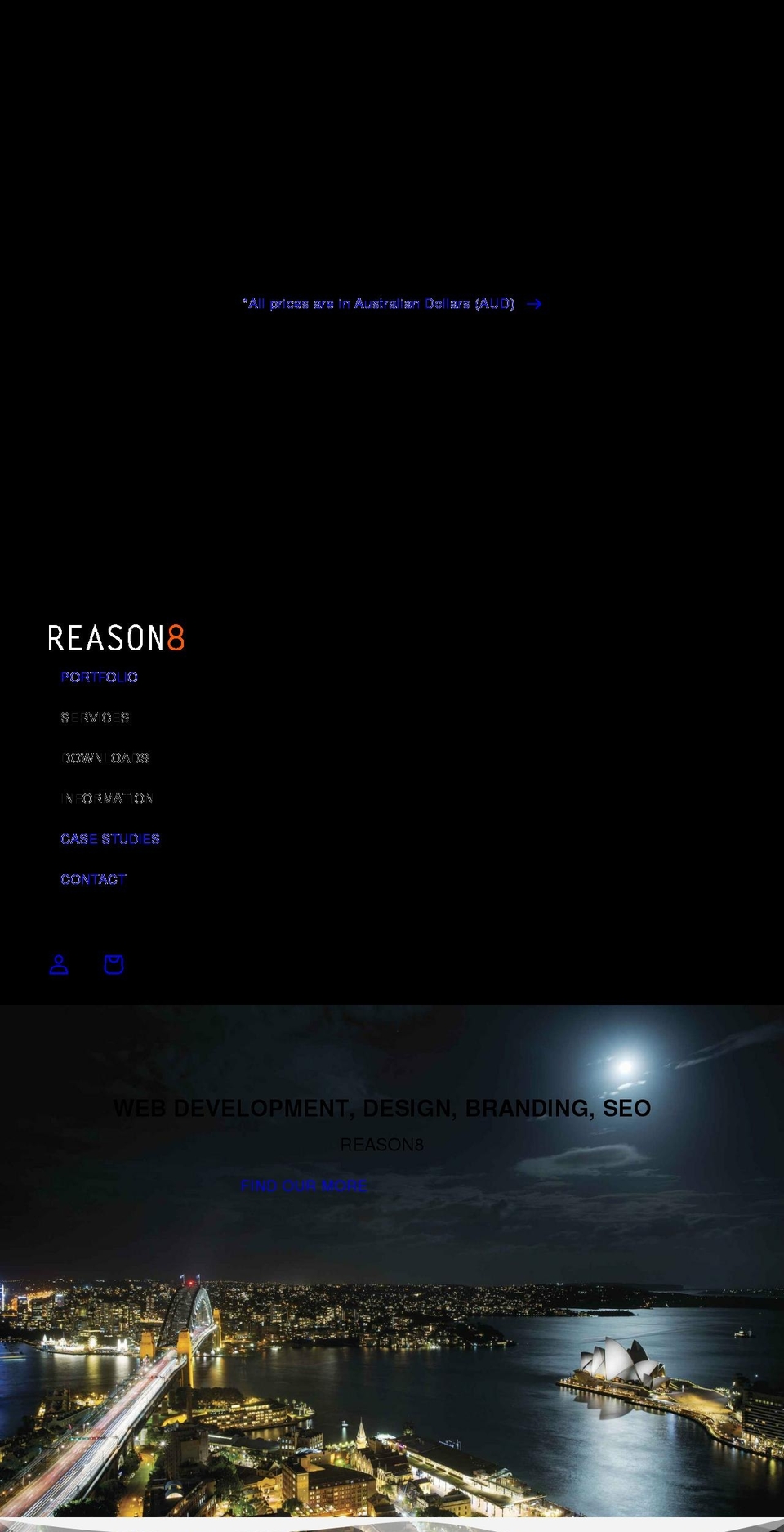 reason8.com.au shopify website screenshot