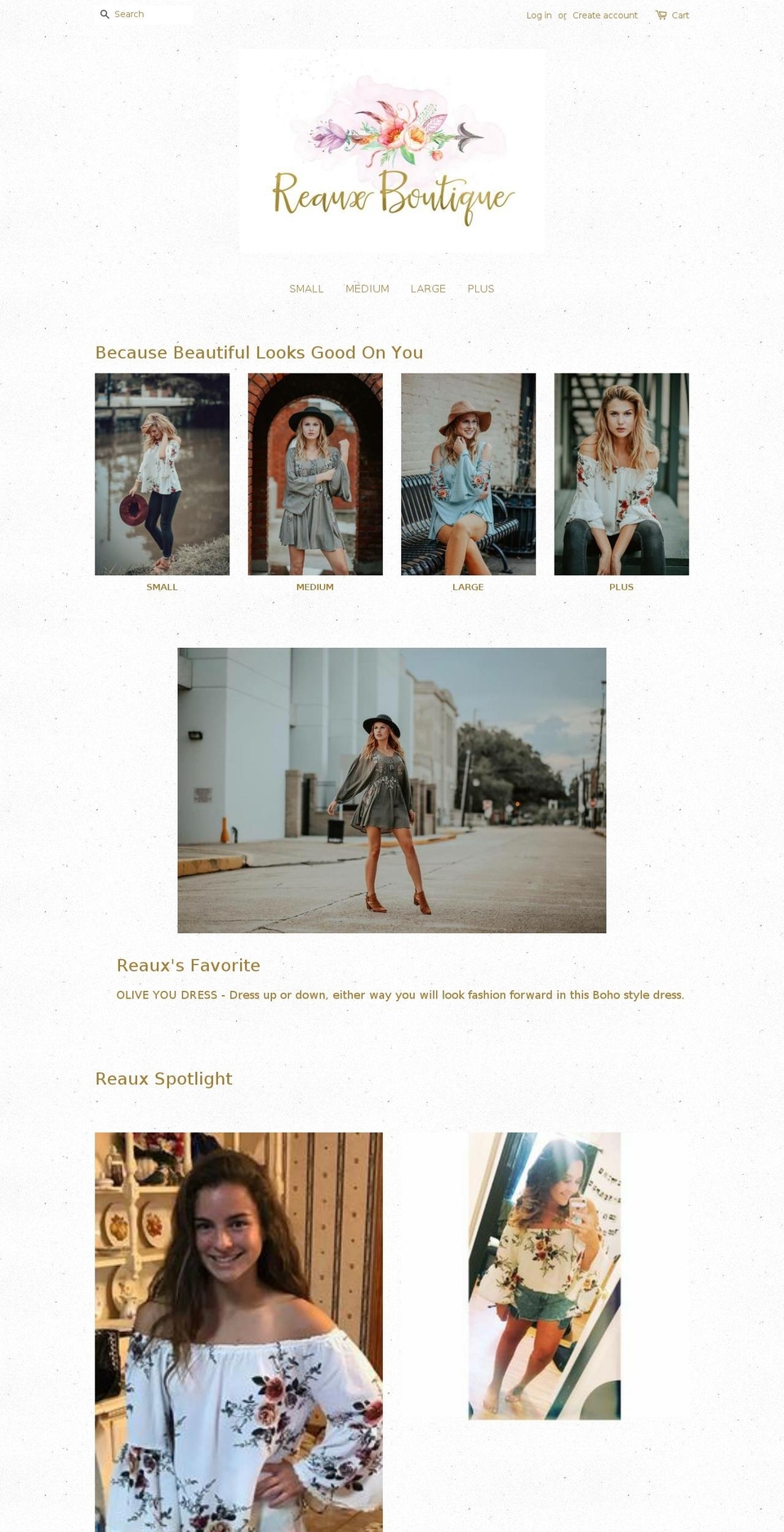reaux-boutique.com — Shopify storefront screenshot