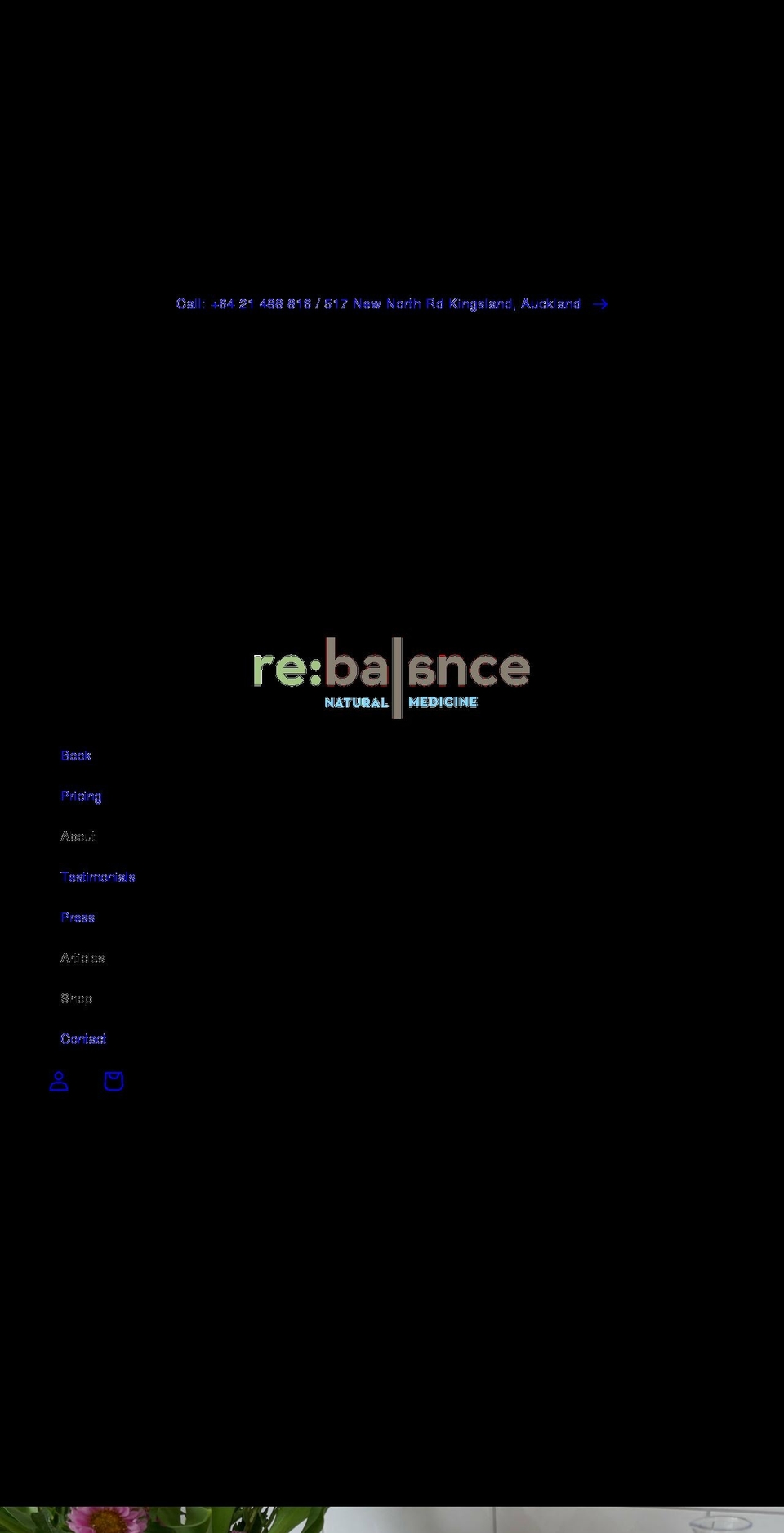 rebalance.net.nz shopify website screenshot