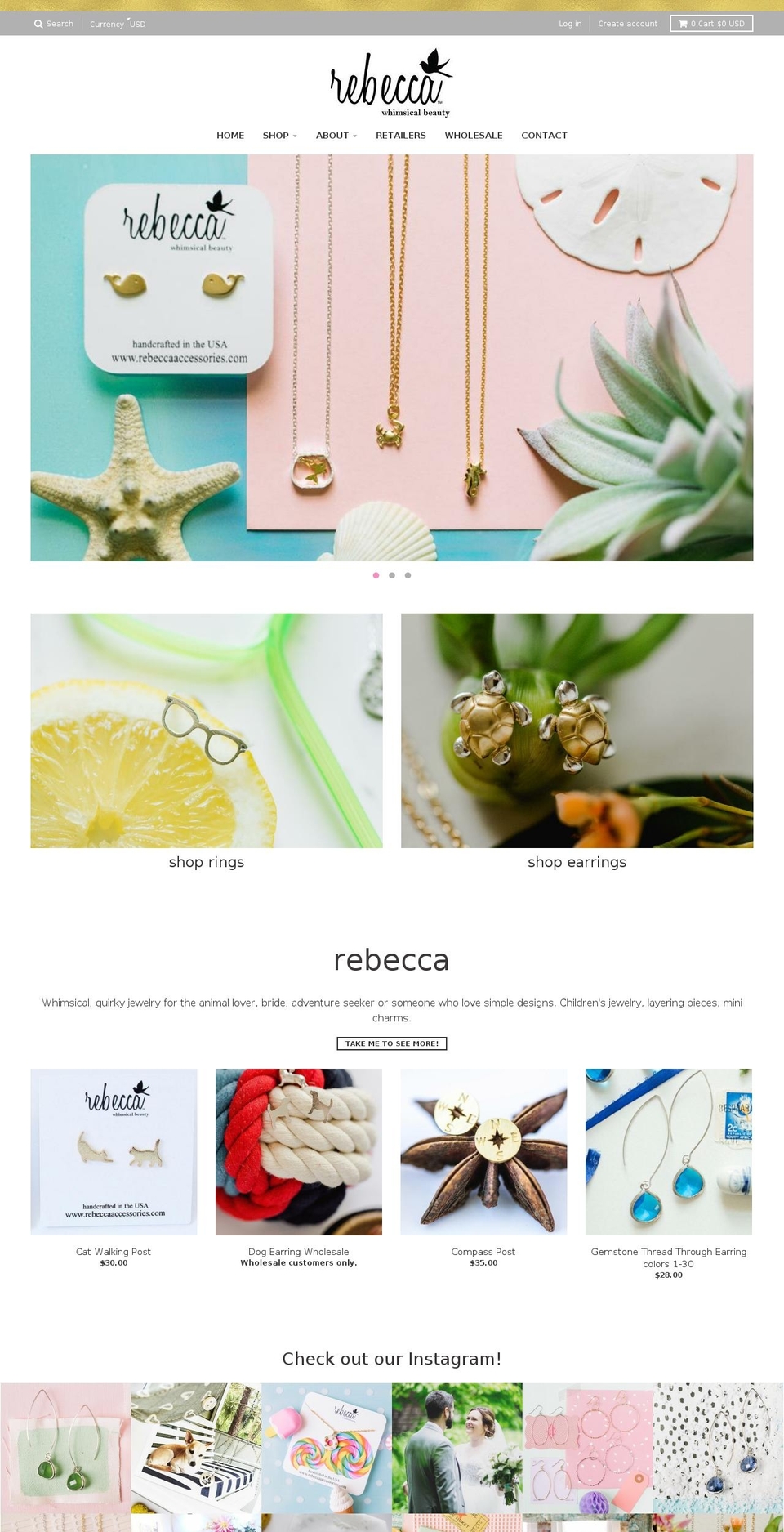 Rebecca Accessories x Ecart Shopify theme site example rebeccaaccessories.com