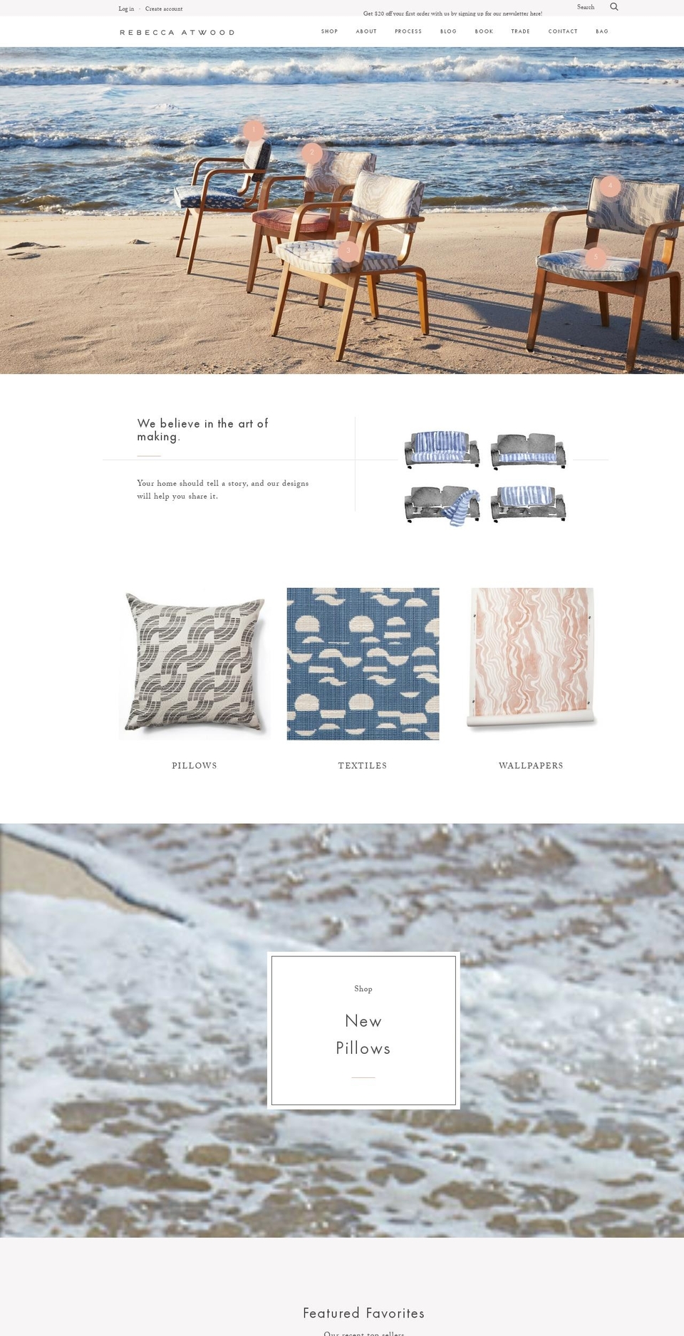 rebeccaatwood.com shopify website screenshot