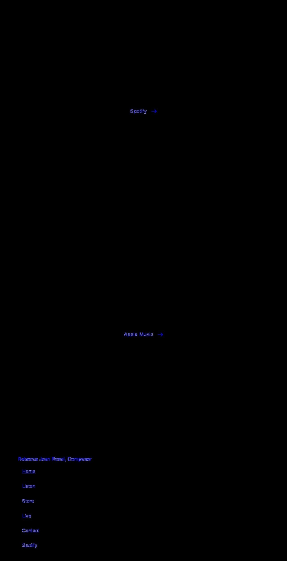 rebeccajeanrossi.com shopify website screenshot