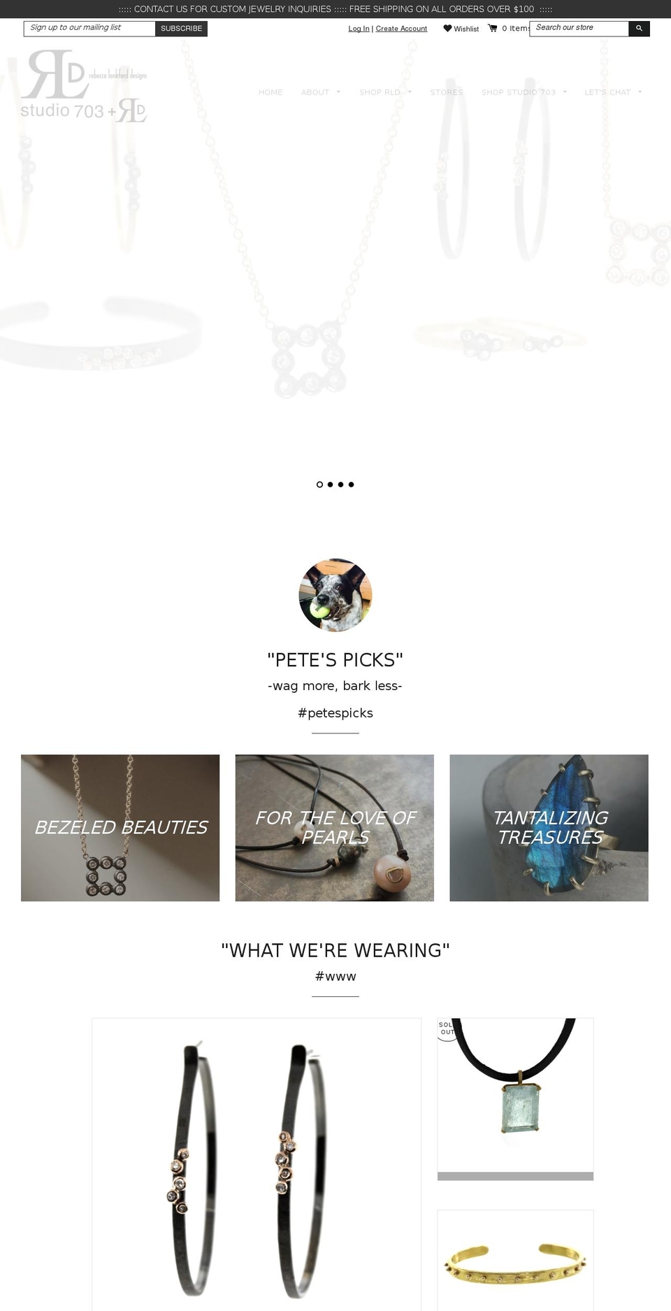 rebeccalankforddesigns.com shopify website screenshot