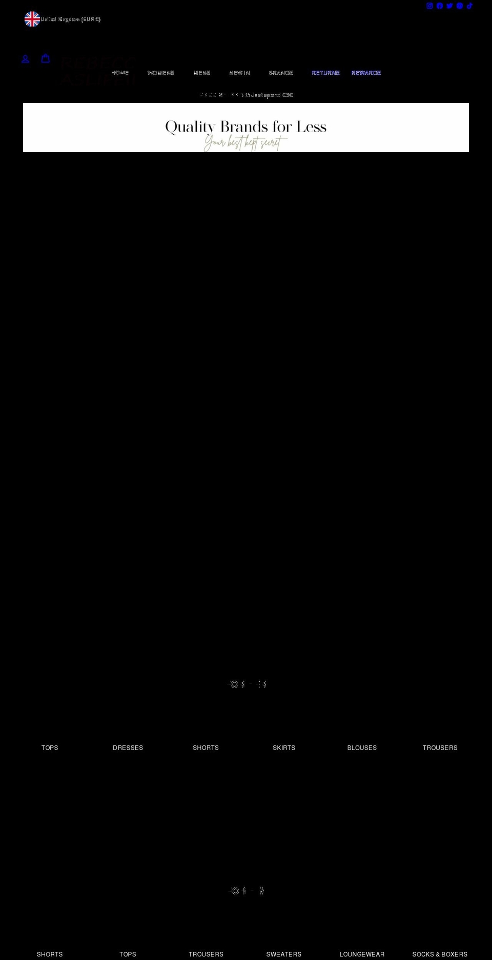 rebeccaslifeii.com shopify website screenshot