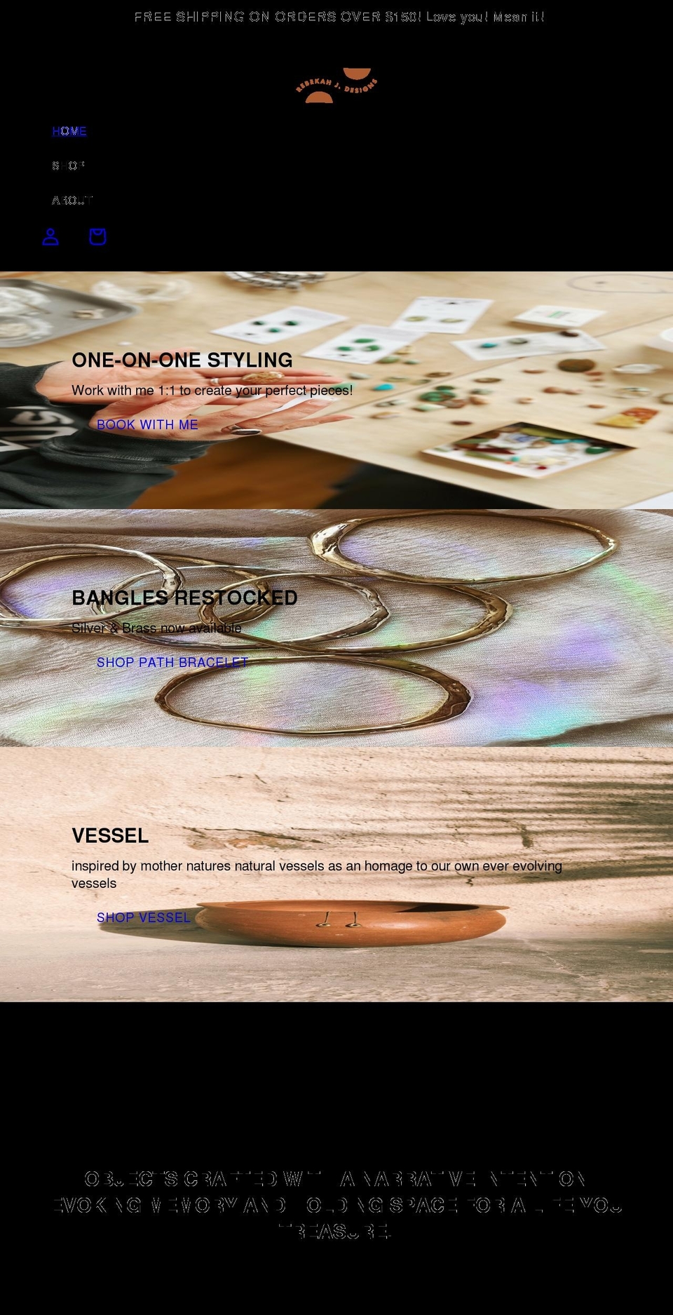 rebekahjdesigns.com shopify website screenshot