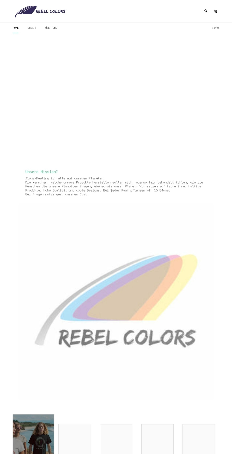 rebel-colors.com shopify website screenshot