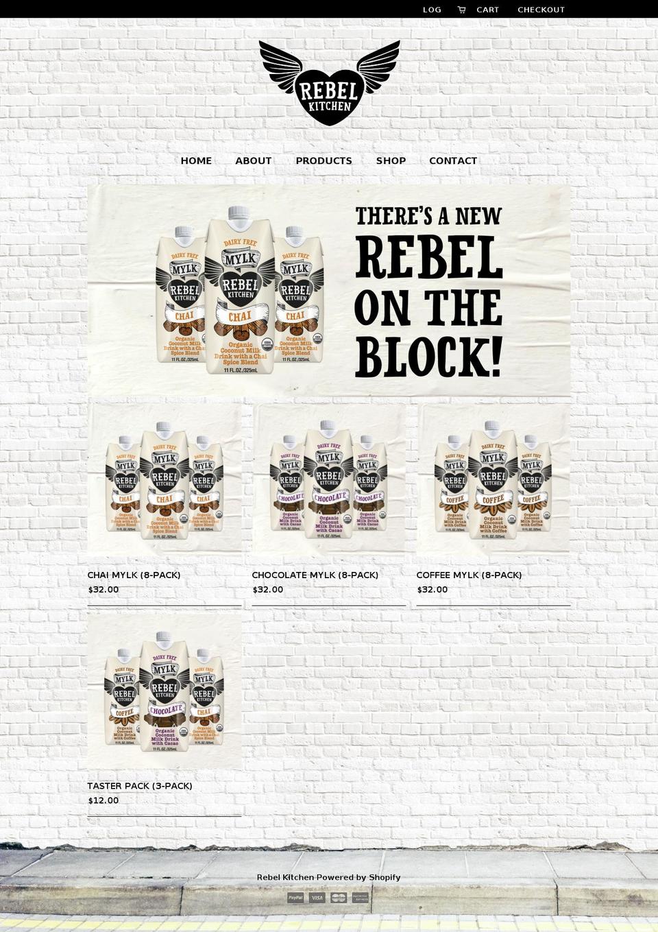 rebel-kitchenusa.com shopify website screenshot