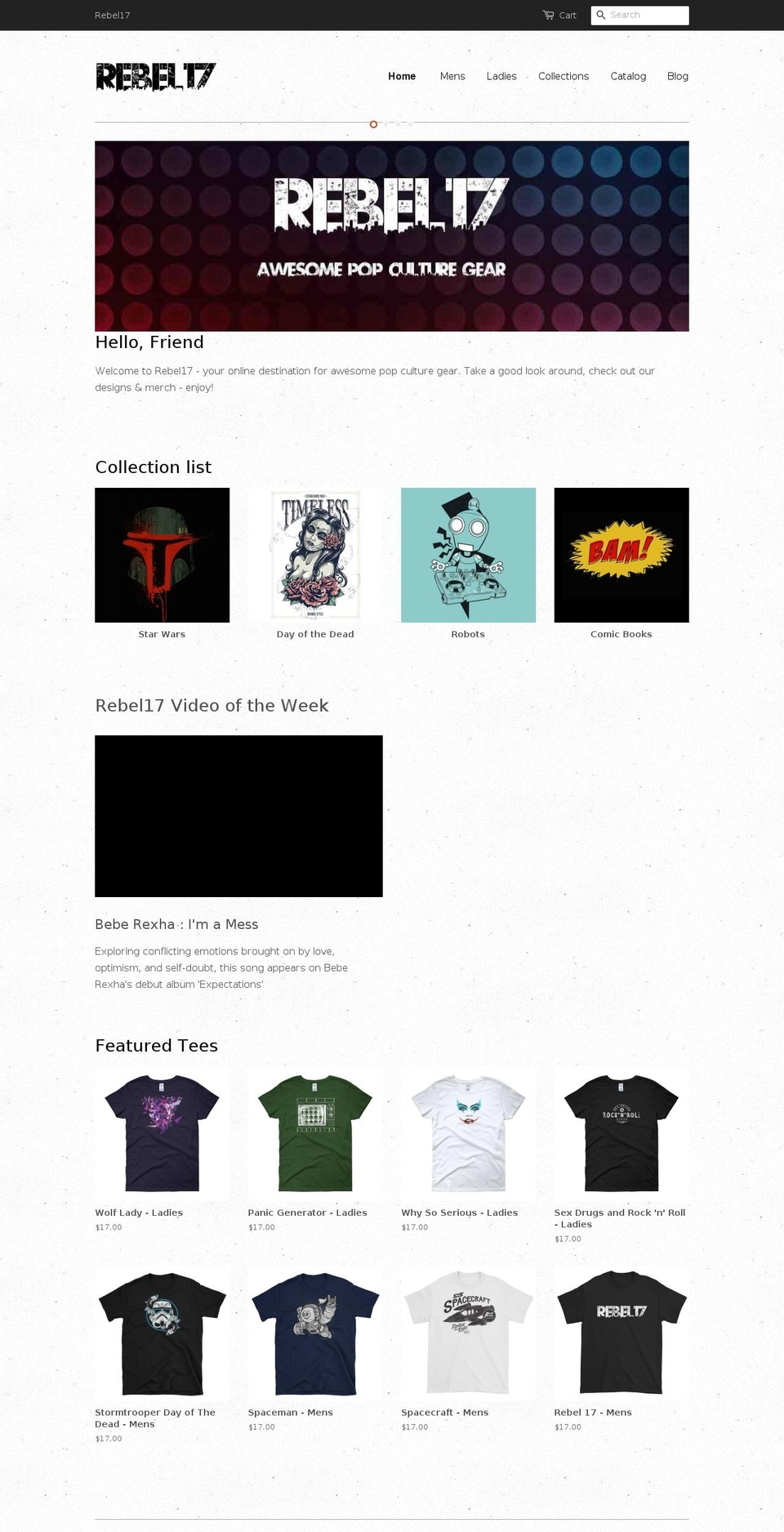 rebel17.com — Shopify storefront screenshot