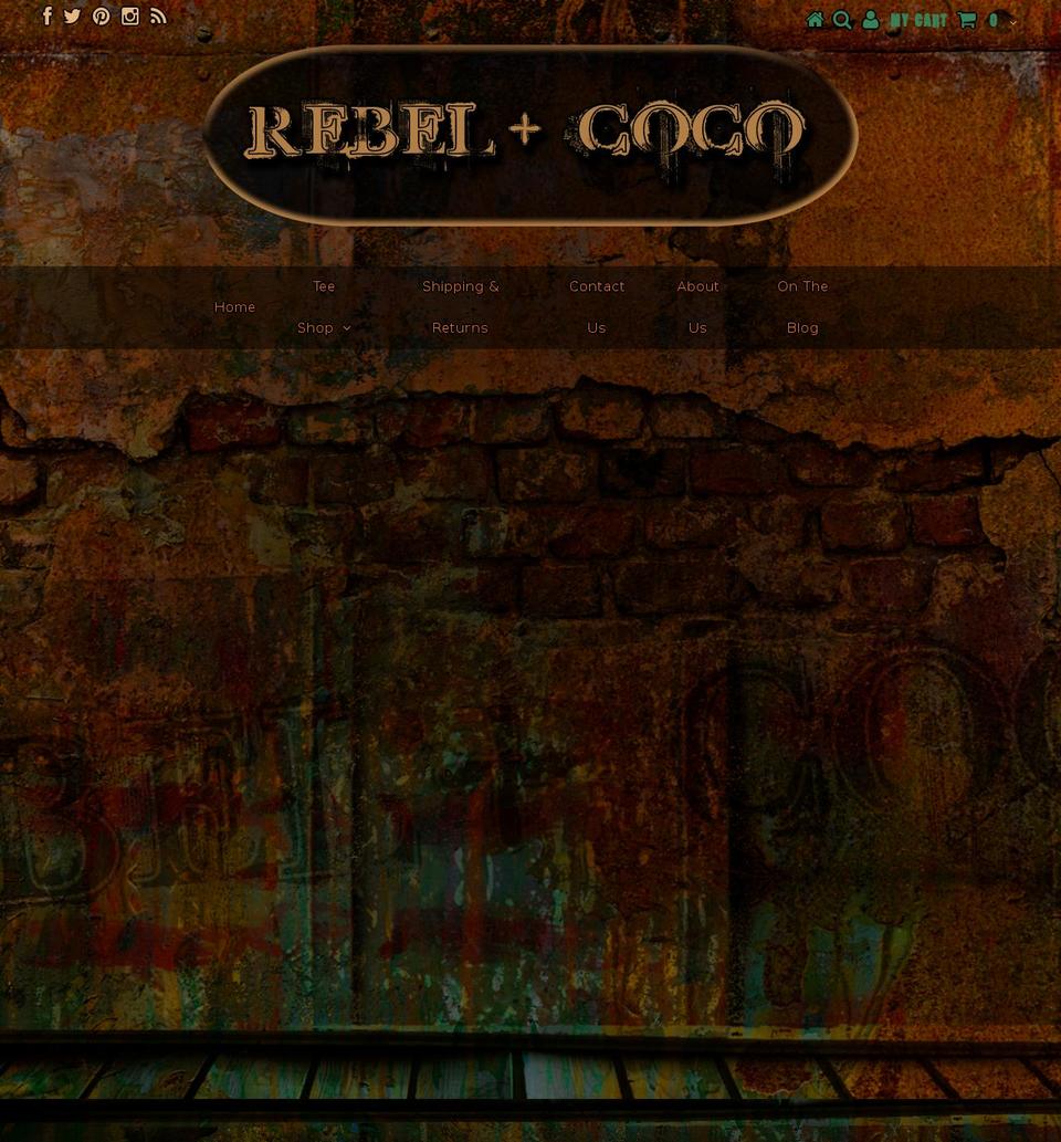 rebelandcoco.com shopify website screenshot