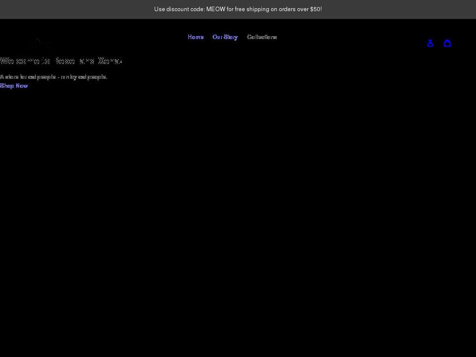 rebelandxena.com shopify website screenshot