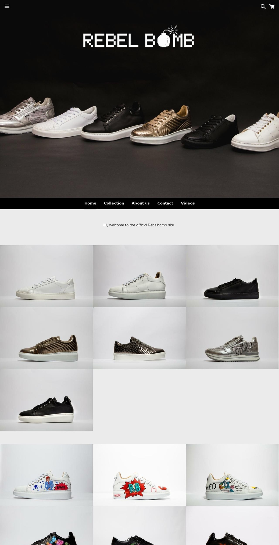 rebelbomb.com shopify website screenshot