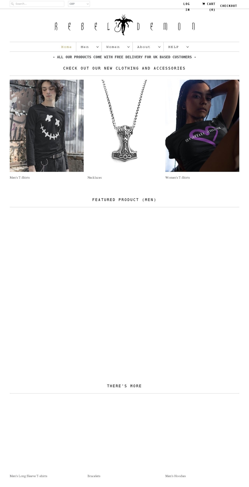 rebeldemon.com shopify website screenshot