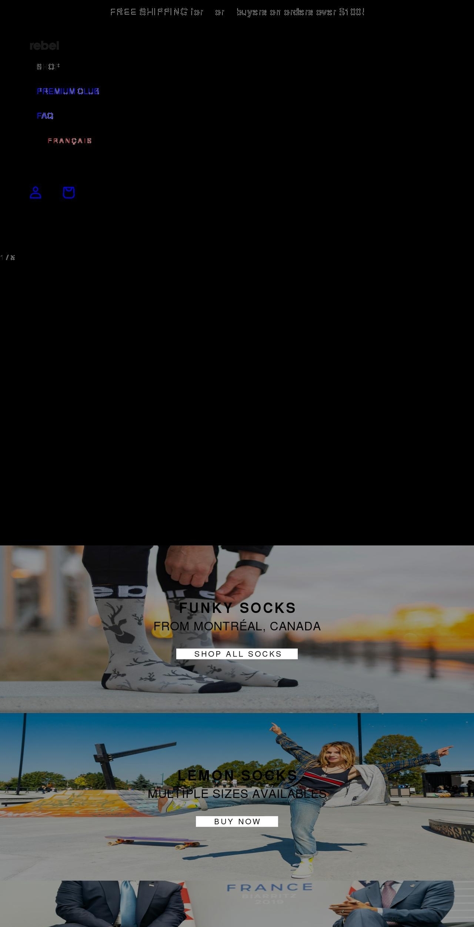 rebelfashion.ca shopify website screenshot