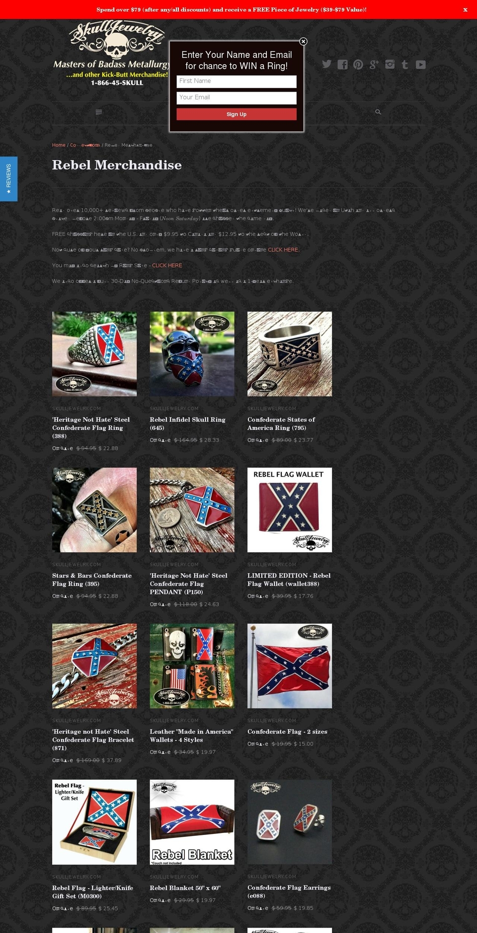 rebelflagring.com — Shopify storefront screenshot
