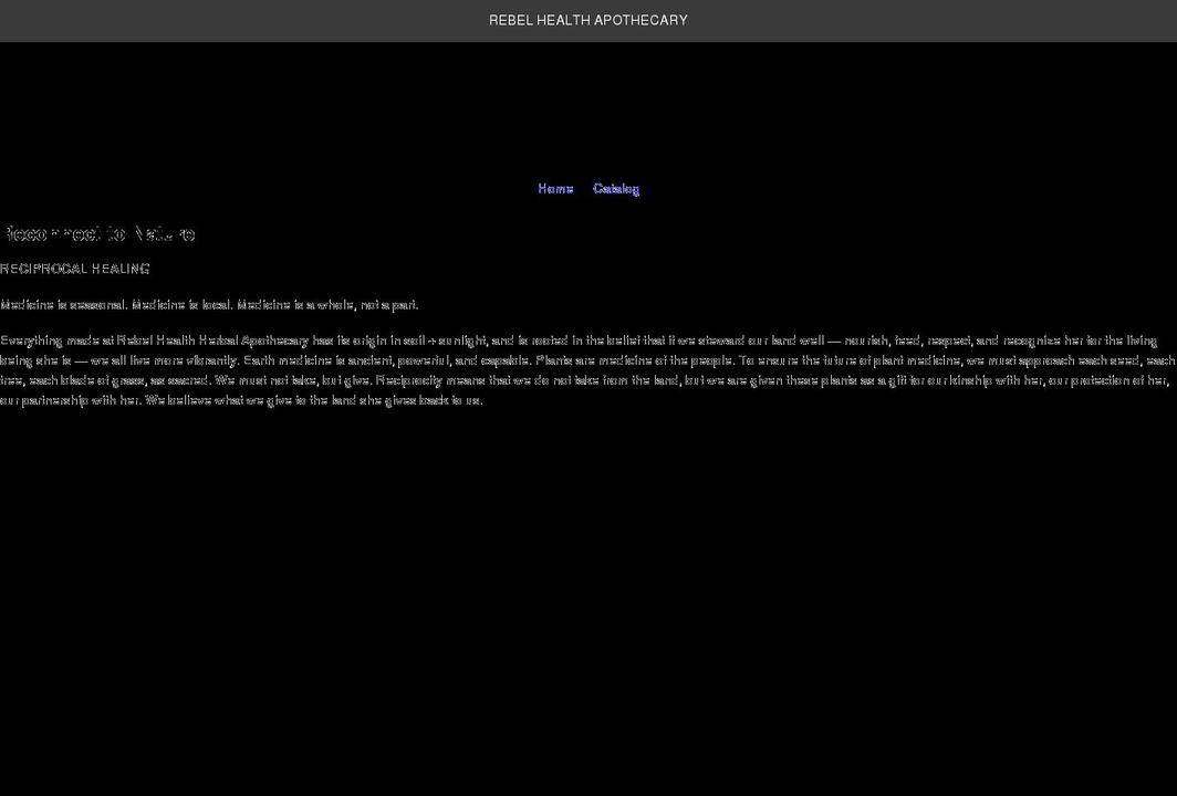 rebelhealthllc.net shopify website screenshot