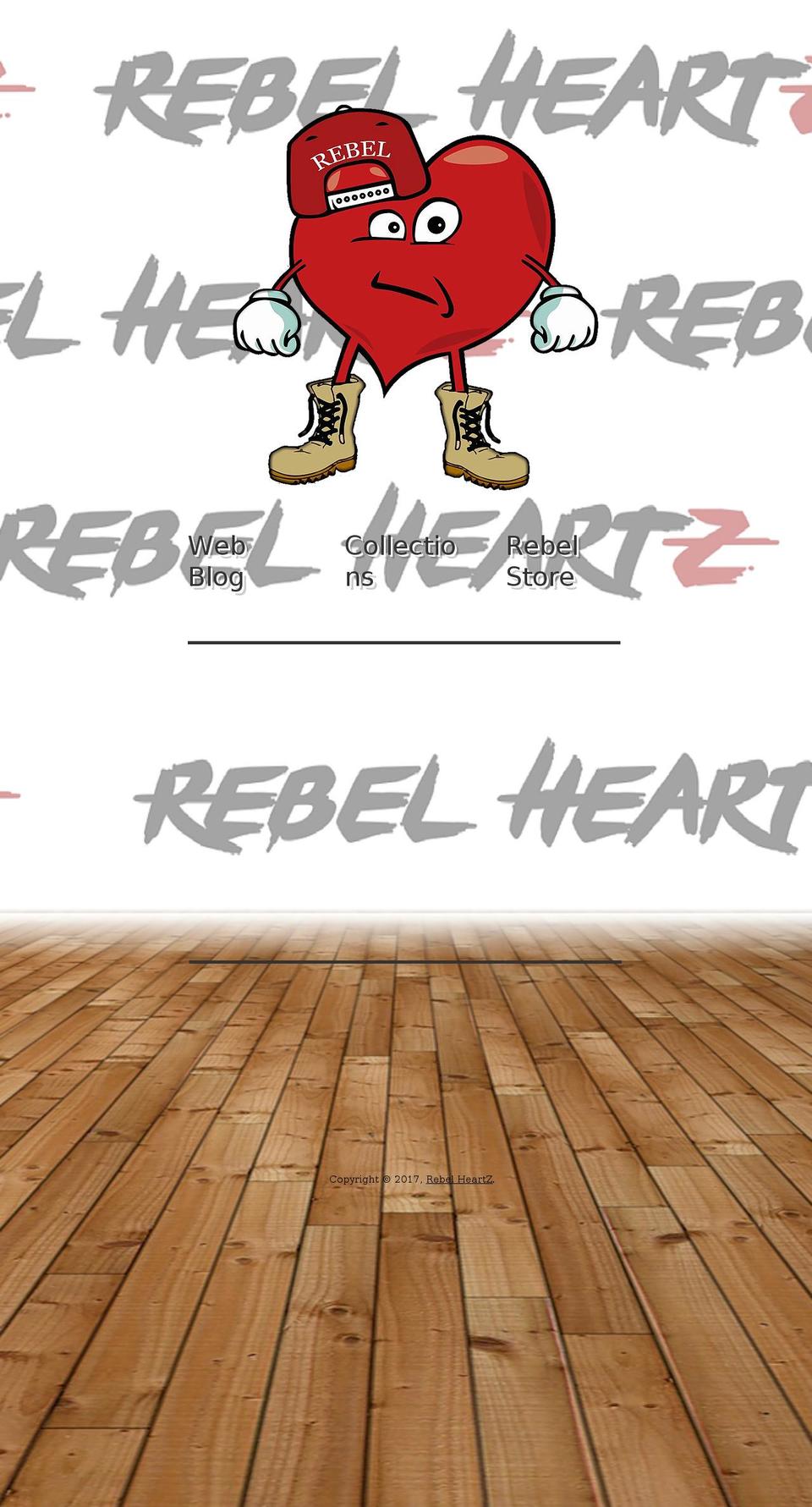 rebelheartz.com shopify website screenshot