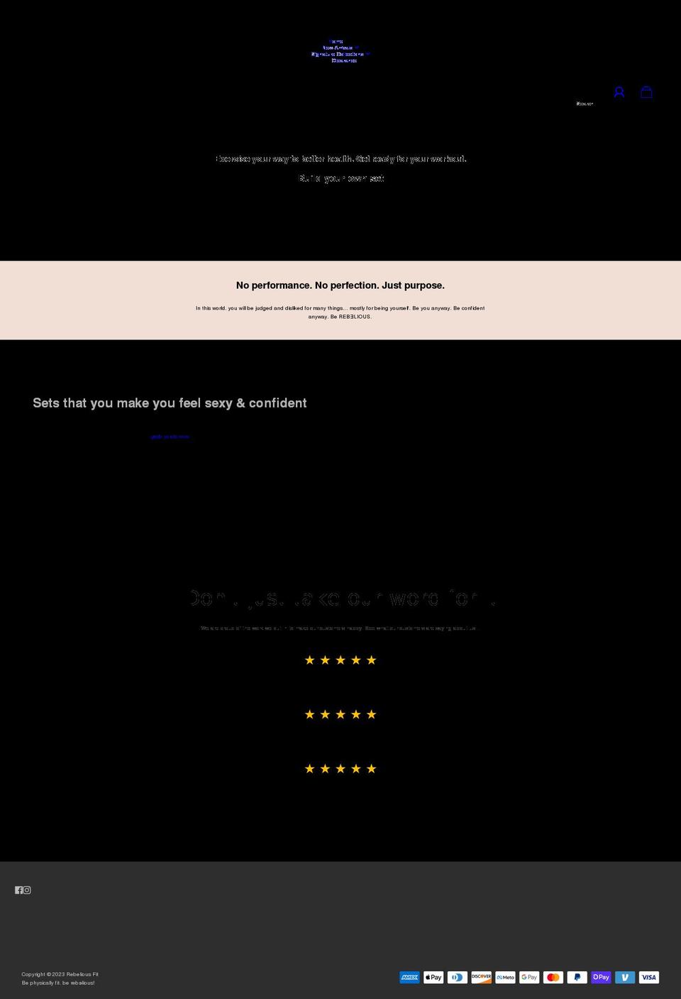 rebeliousfit.com shopify website screenshot