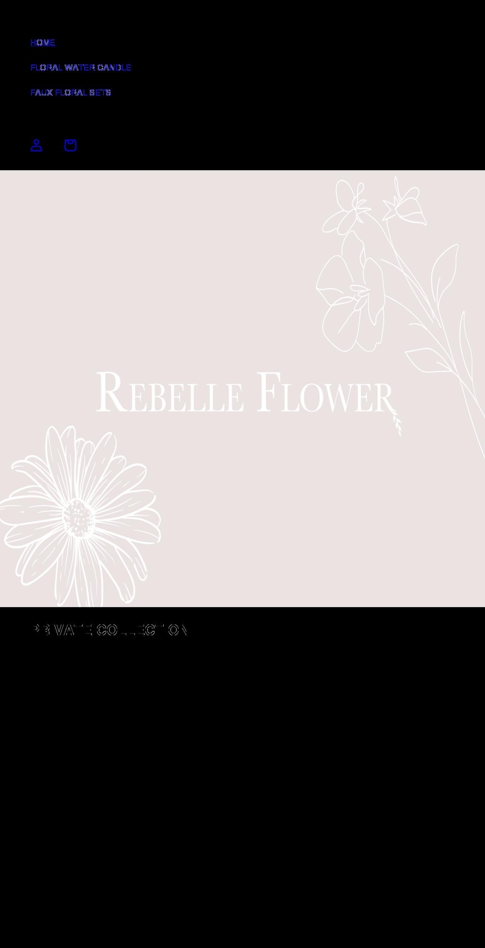 rebelleflower.com — Shopify storefront screenshot