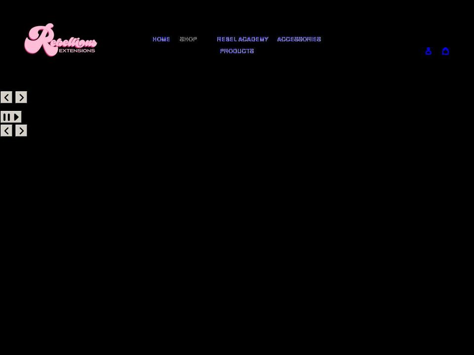 rebelliousbeautyy.com shopify website screenshot
