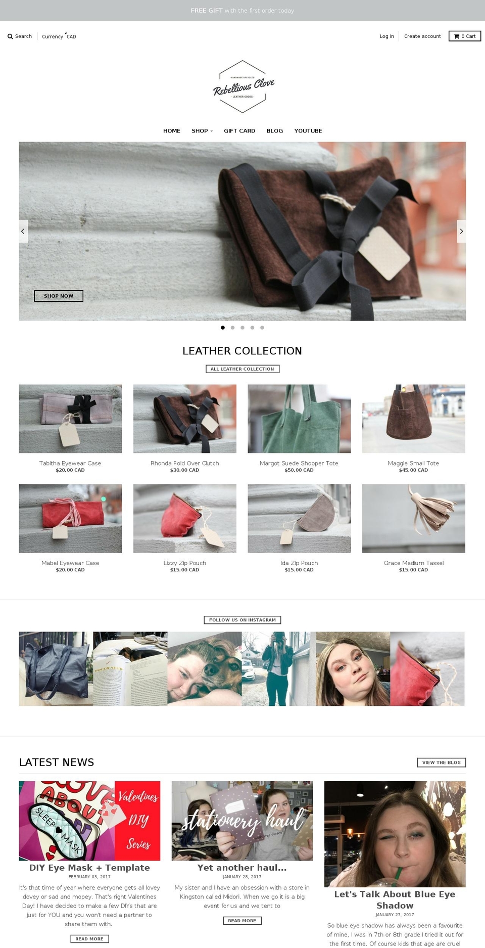 rebelliousclove.com shopify website screenshot