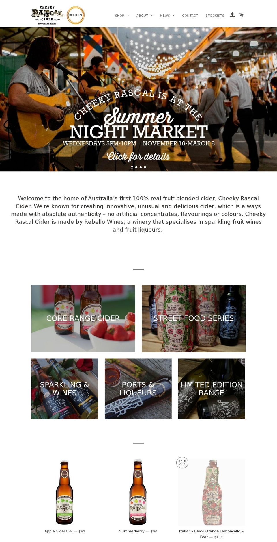 rebellowines.com.au shopify website screenshot