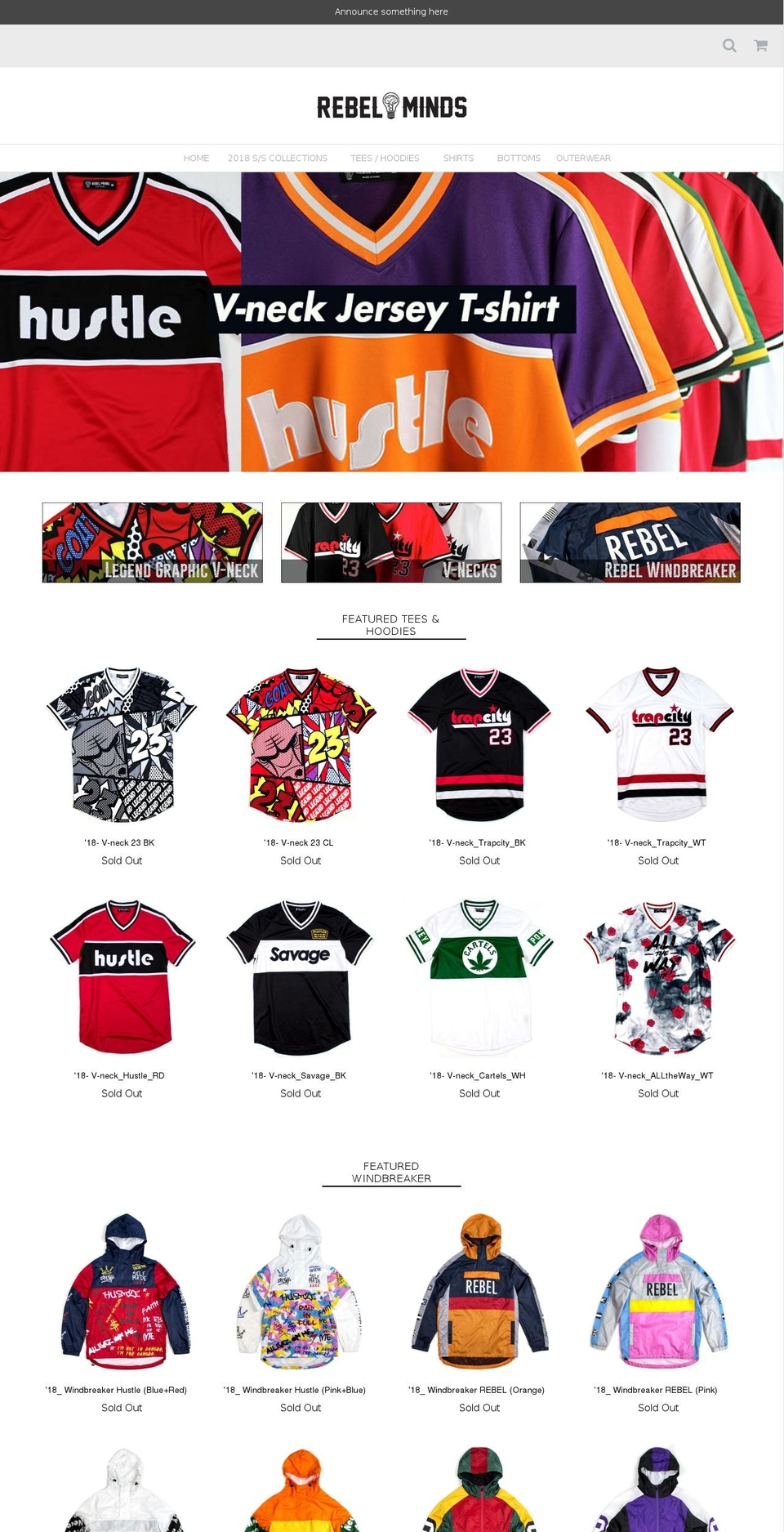 rebelmindsnyc.com — Shopify storefront screenshot