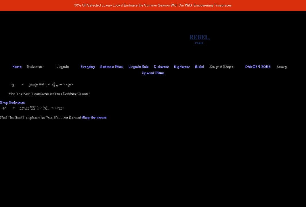 rebelparis.com shopify website screenshot