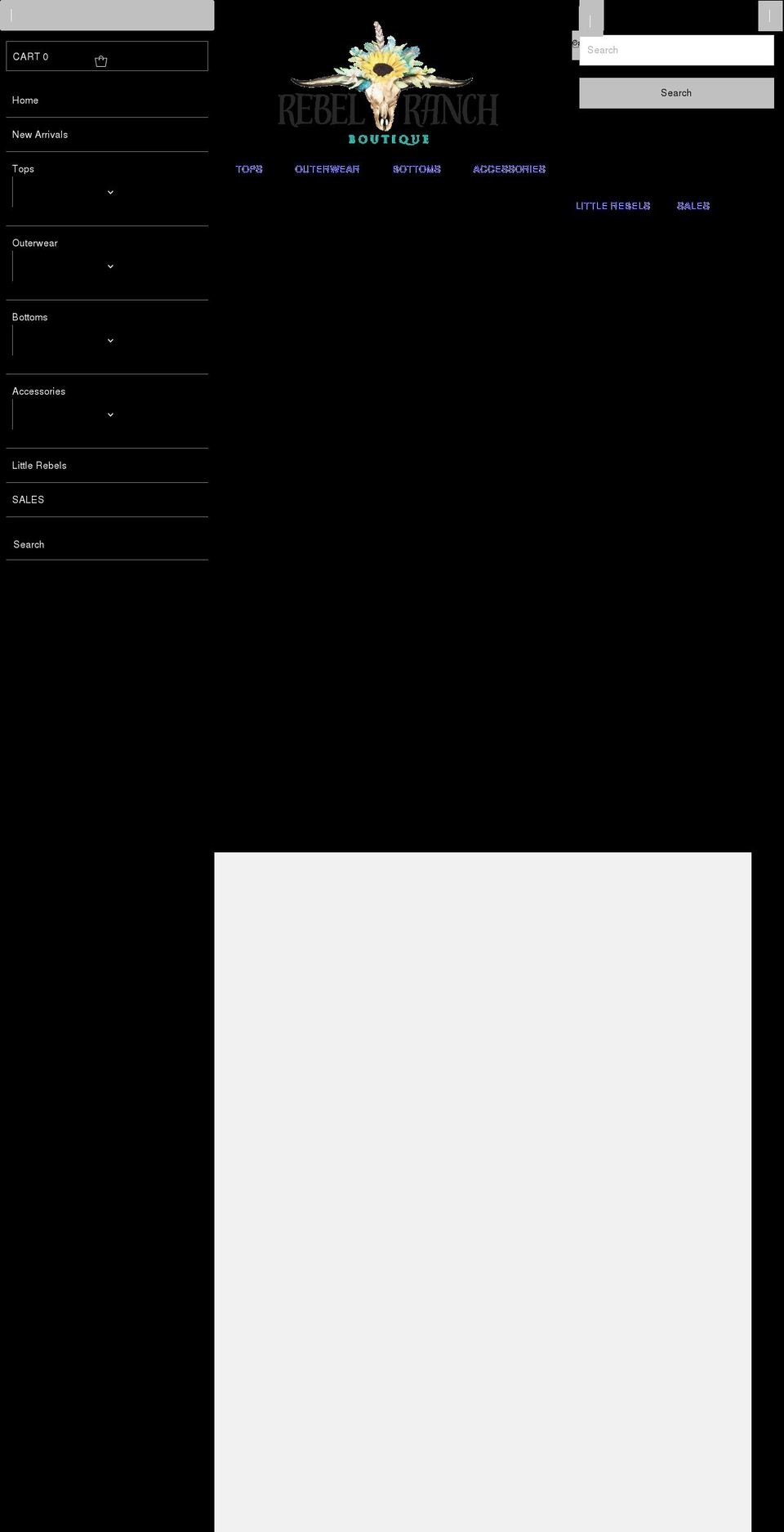 rebelranchboutique.com shopify website screenshot