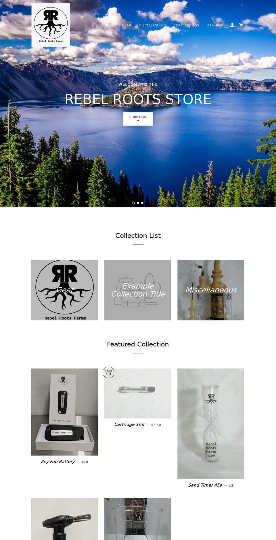 rebelroots.store shopify website screenshot