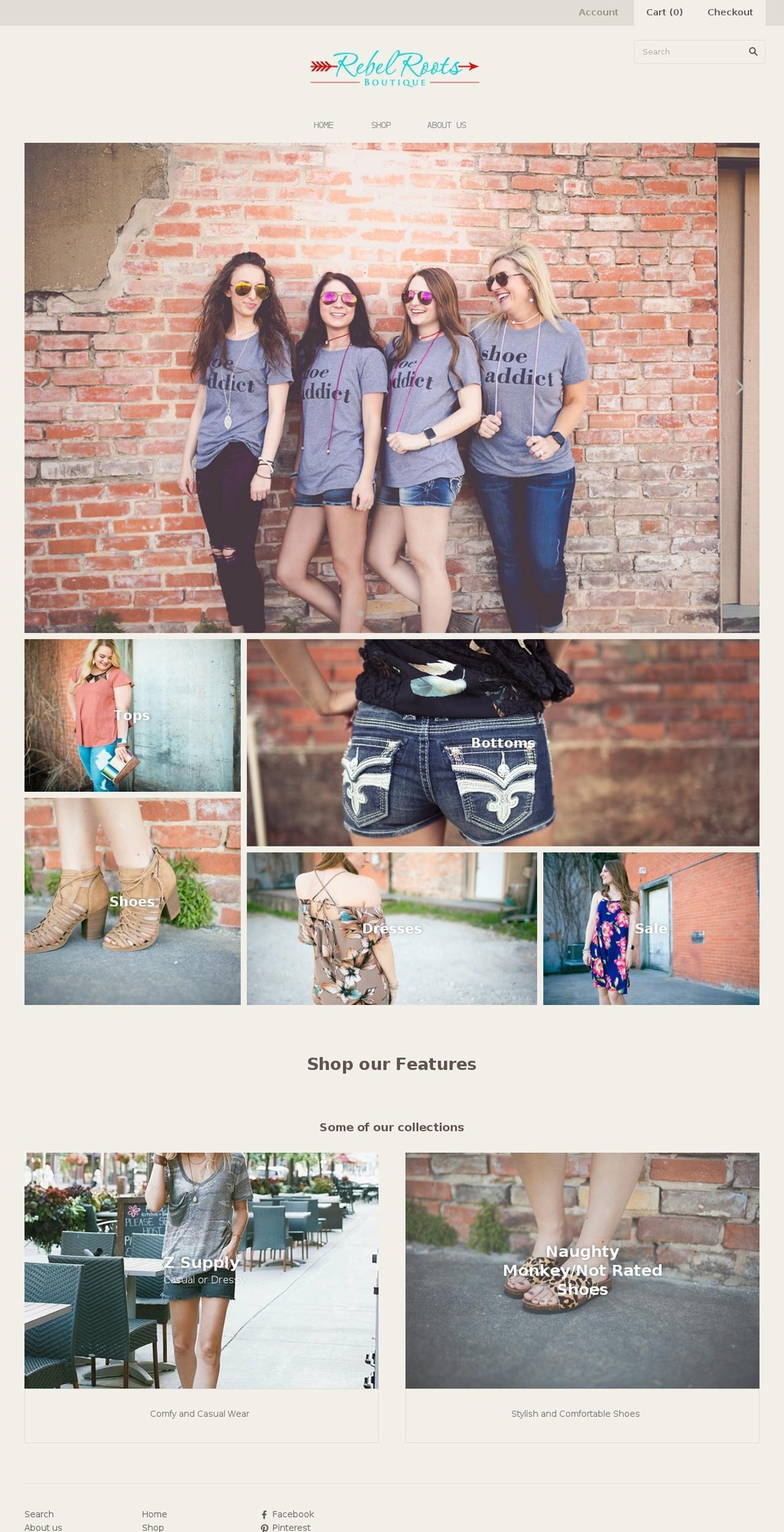 rebelrootsboutique.com shopify website screenshot