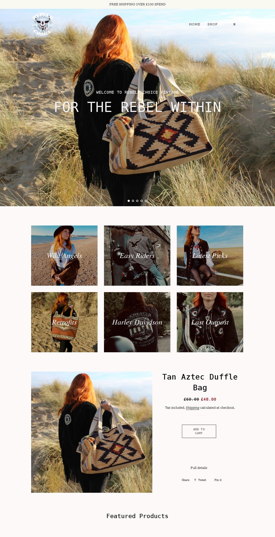 rebelschoice.co.uk shopify website screenshot