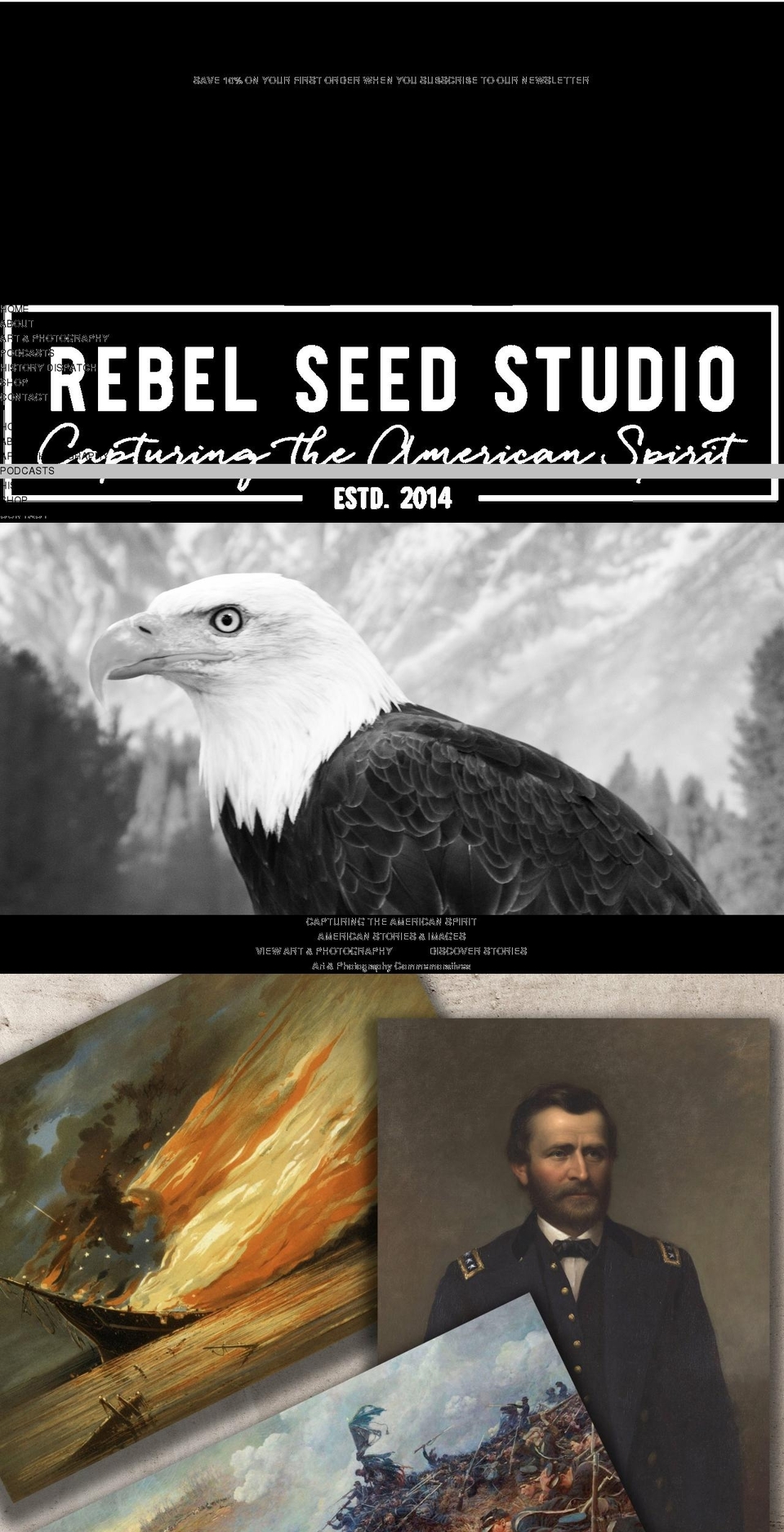 rebelseedstudio.com — Shopify storefront screenshot