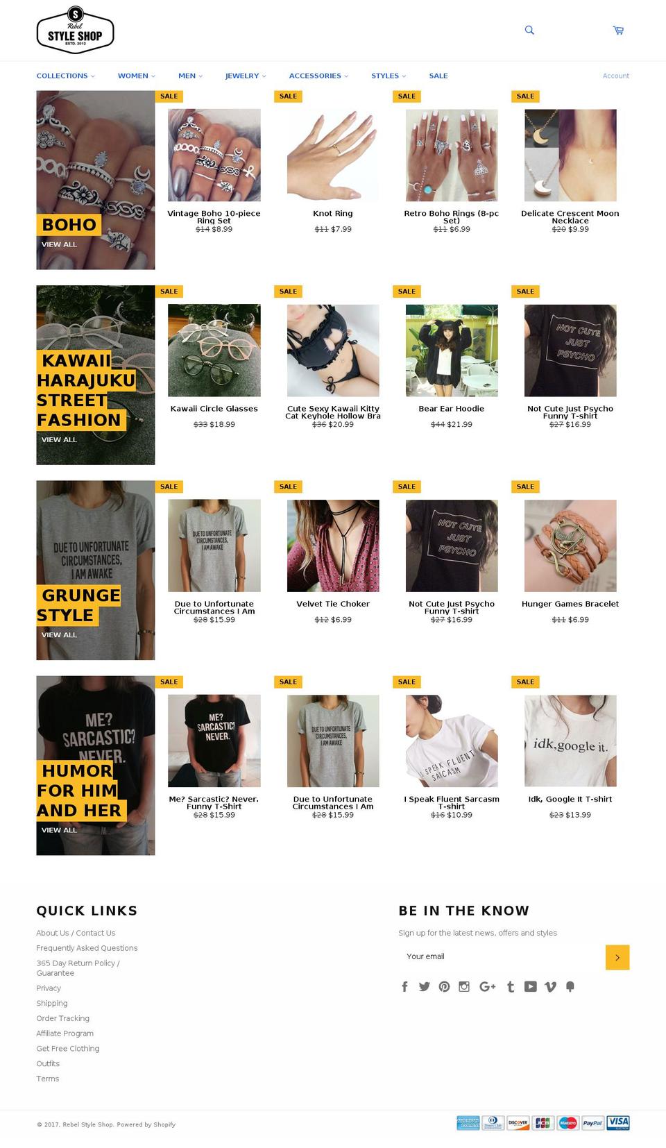 rebelstyleshop.com shopify website screenshot