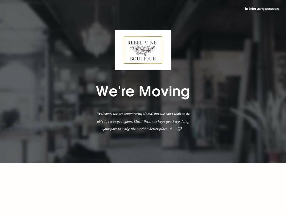 rebelvineboutique.com shopify website screenshot