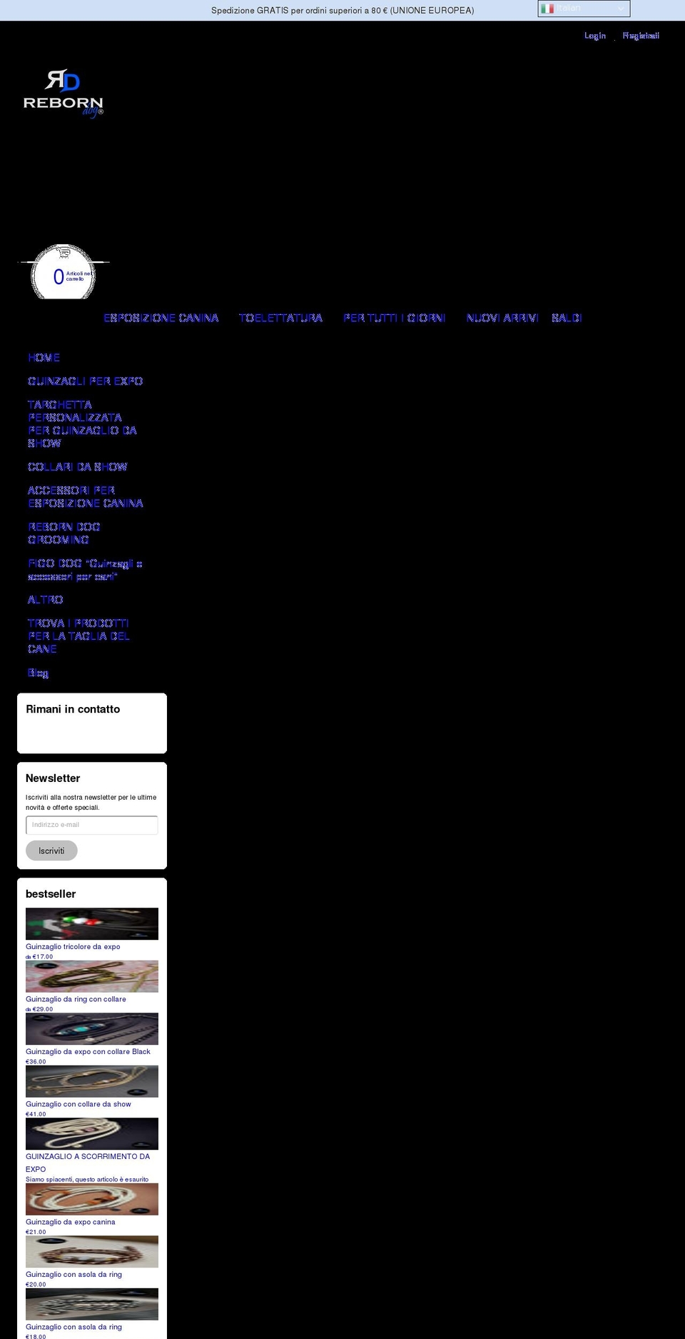 reborndog.com — Shopify storefront screenshot