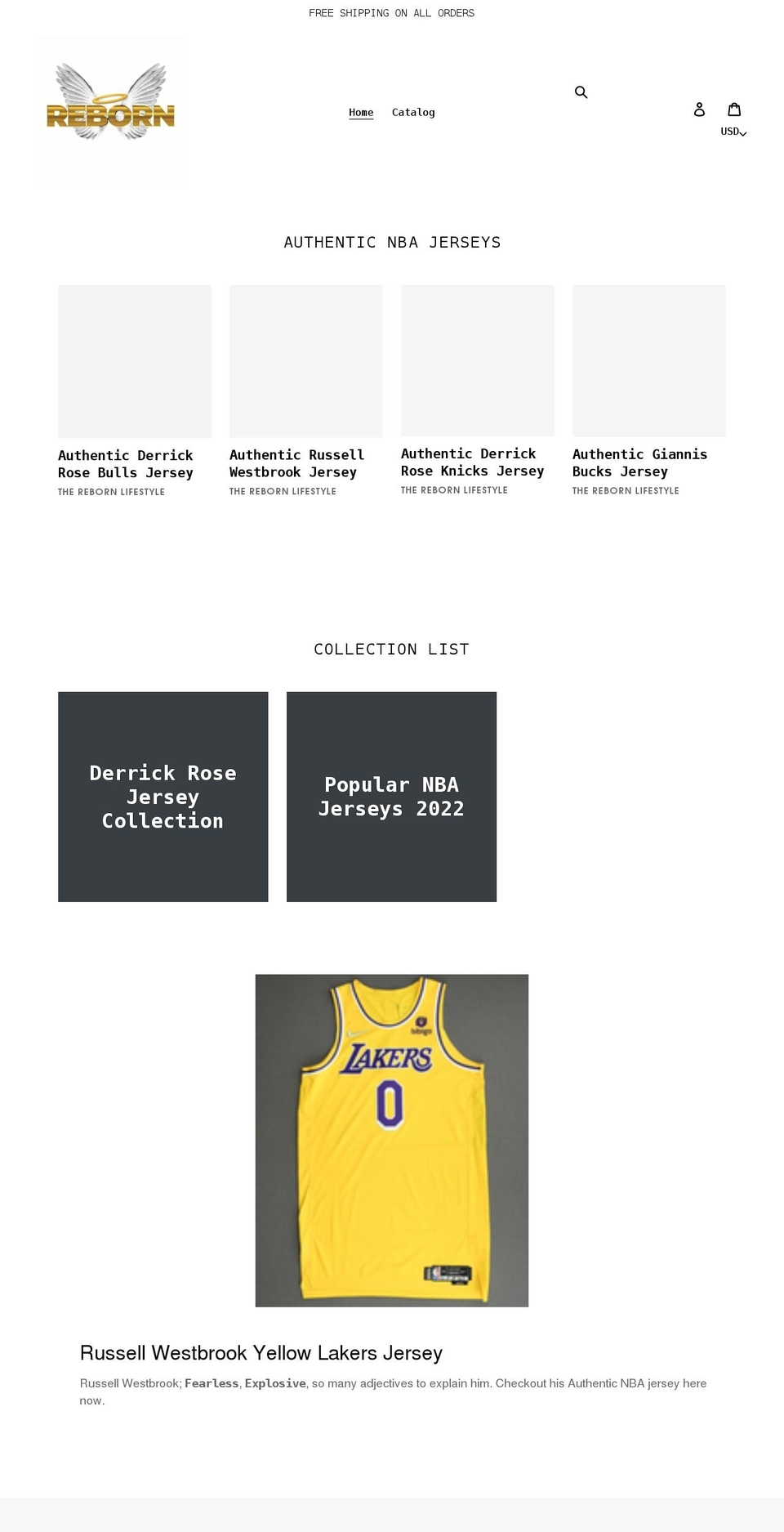 rebornexpress.com shopify website screenshot