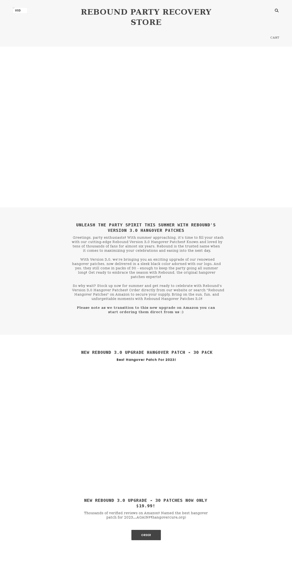 reboundpatch.com — Shopify storefront screenshot