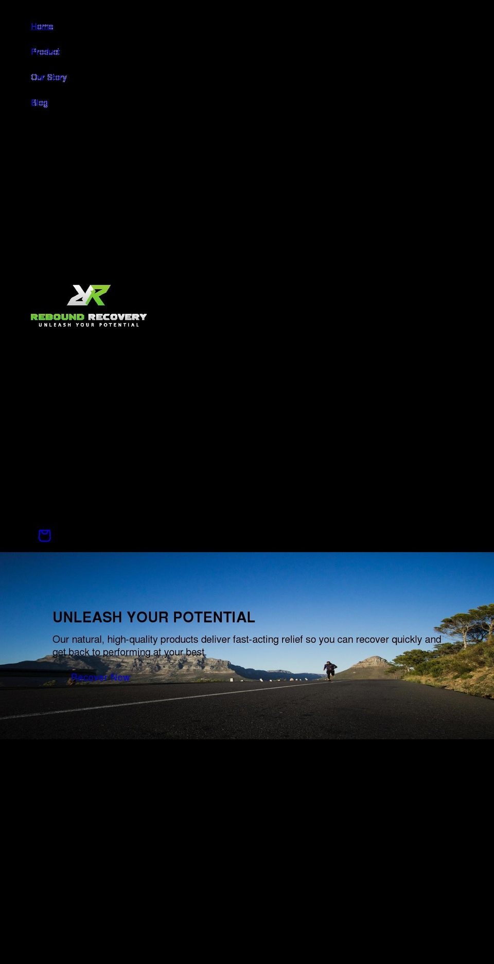 reboundrecover.com shopify website screenshot