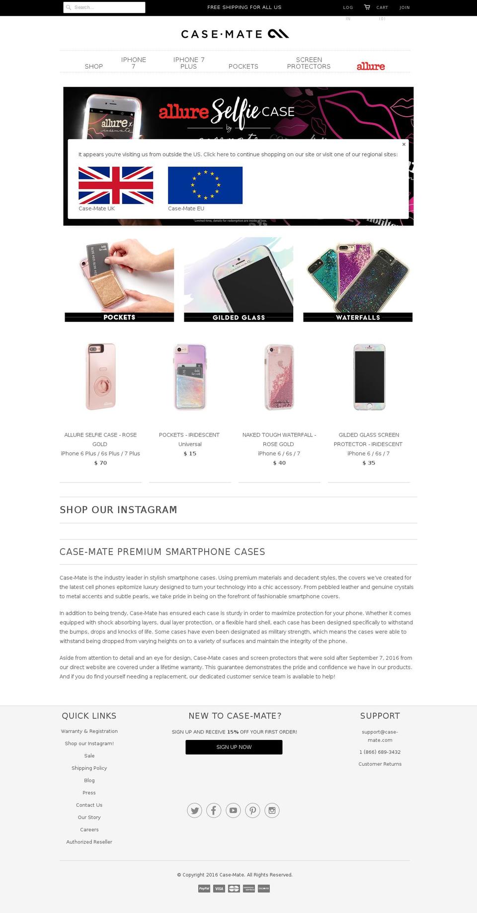 recessioncase.com shopify website screenshot